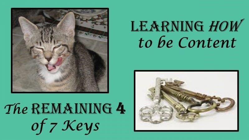 You are currently viewing Learning to be Content Part 7: The Last 4 of 7 Keys in How