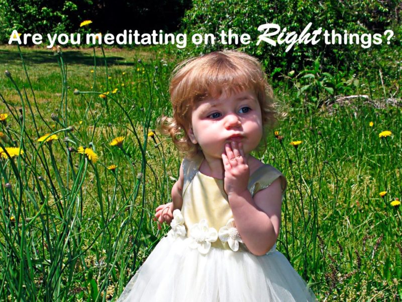 Read more about the article Are You Meditating on the RIGHT Things?