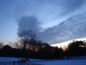 cloud in sky resembling an angel
