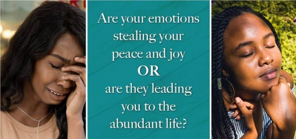 woman crying to one in total peace
